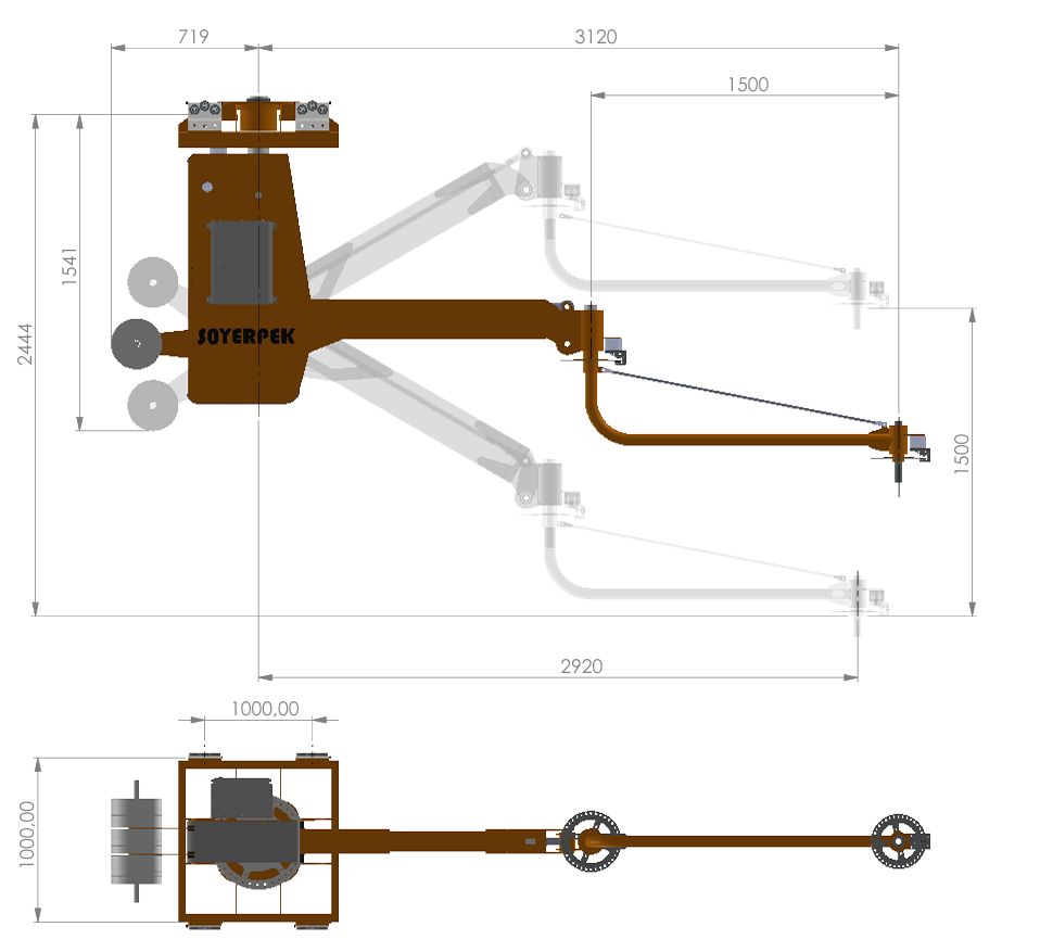 Hook transport machine detail view